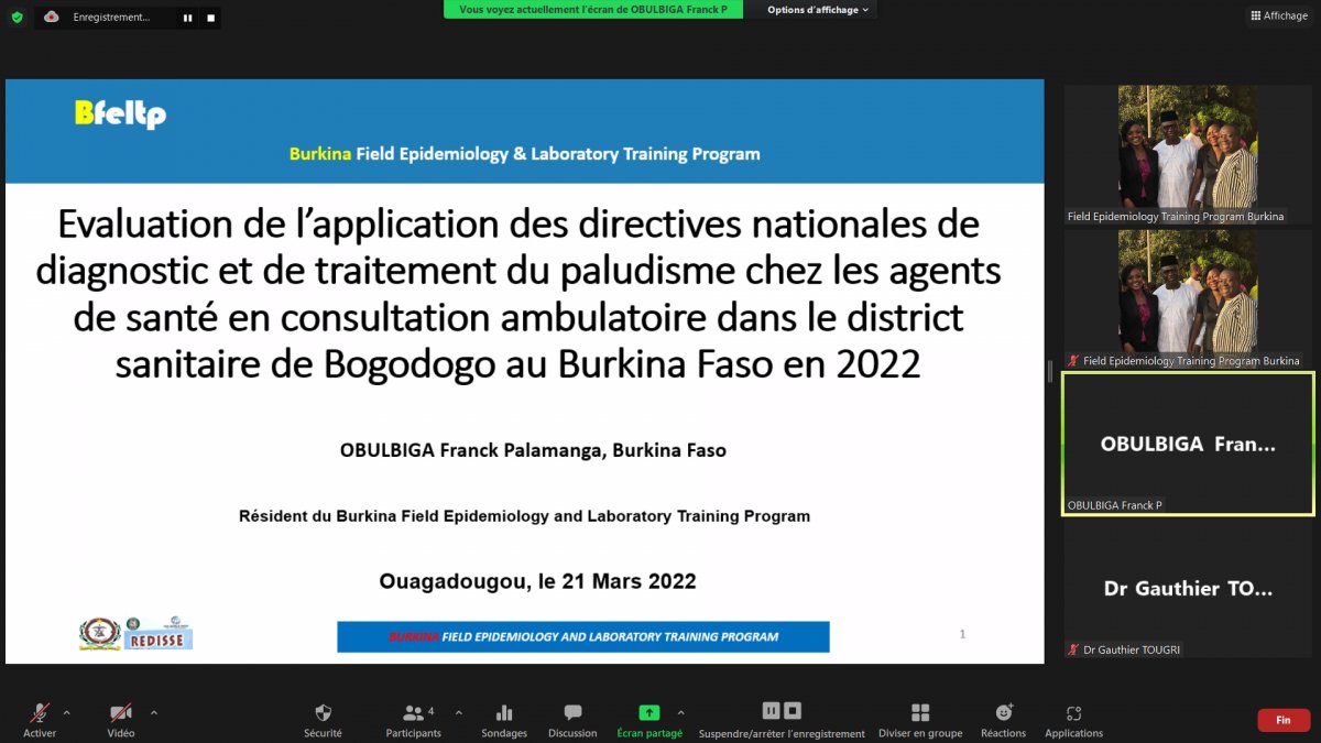 Soutenance COHORTE 6 du programme du BFELTP